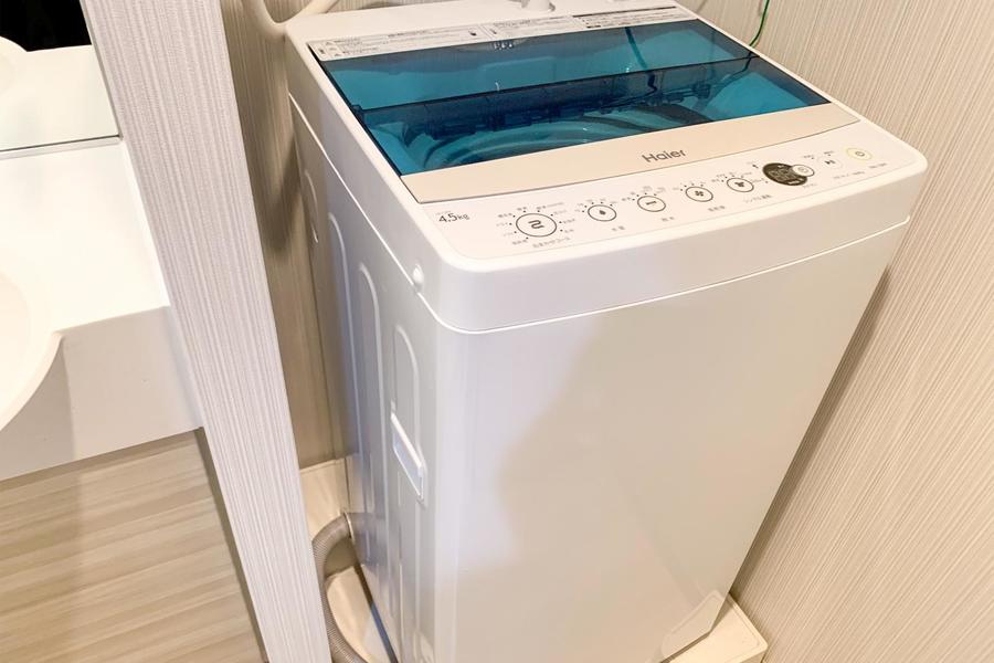 洗濯機は室内設置。衛生面、防犯面で安心です