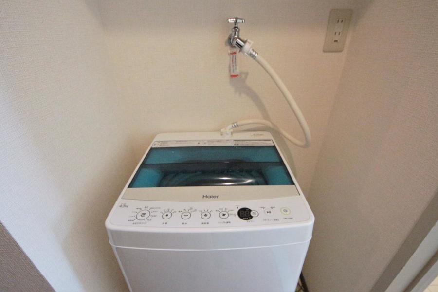 洗濯機は廊下になります！