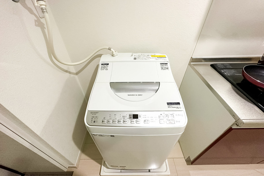 洗濯機は室内に設置！周囲を気にせず快適に洗濯できます