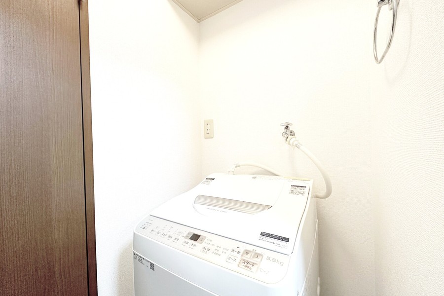 洗濯機は室内に設置