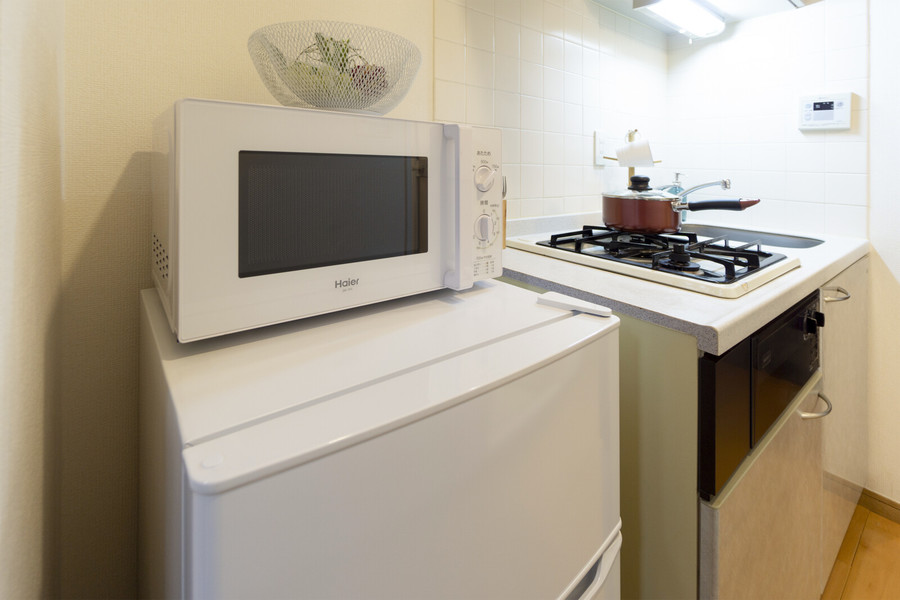 家事の動線も考えられた場所にキッチン家電を配置